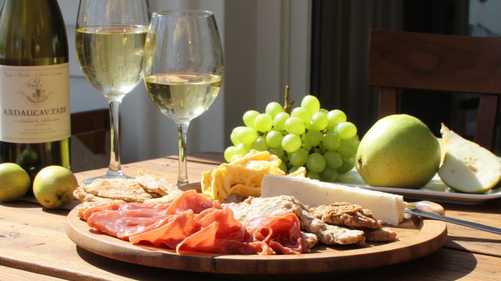white wine and cheese pairing