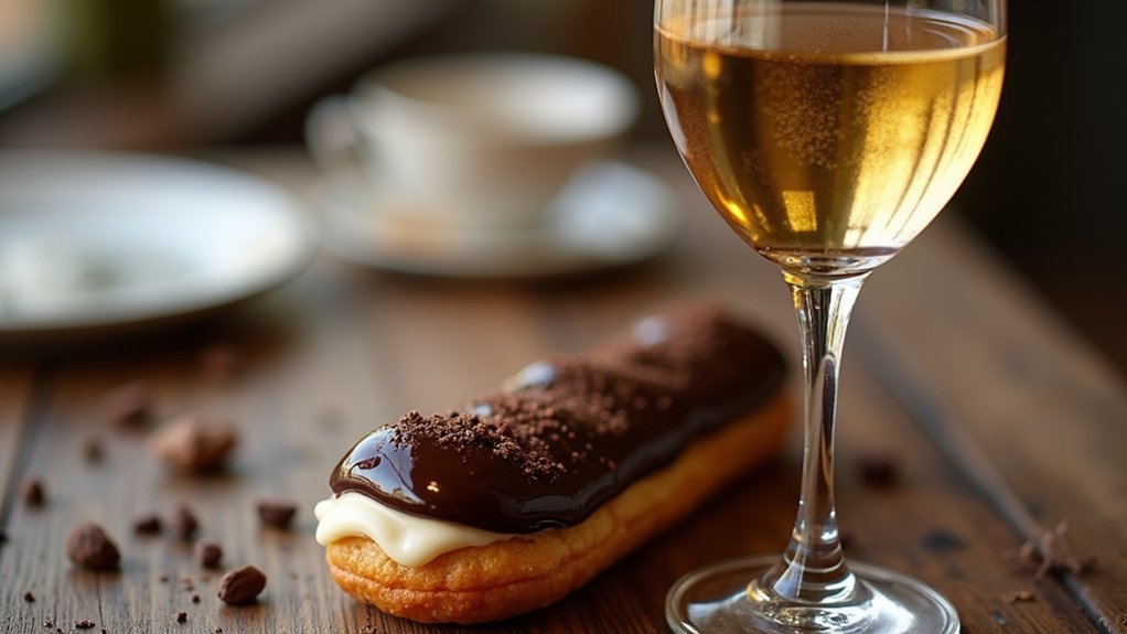 wine pairing for eclairs