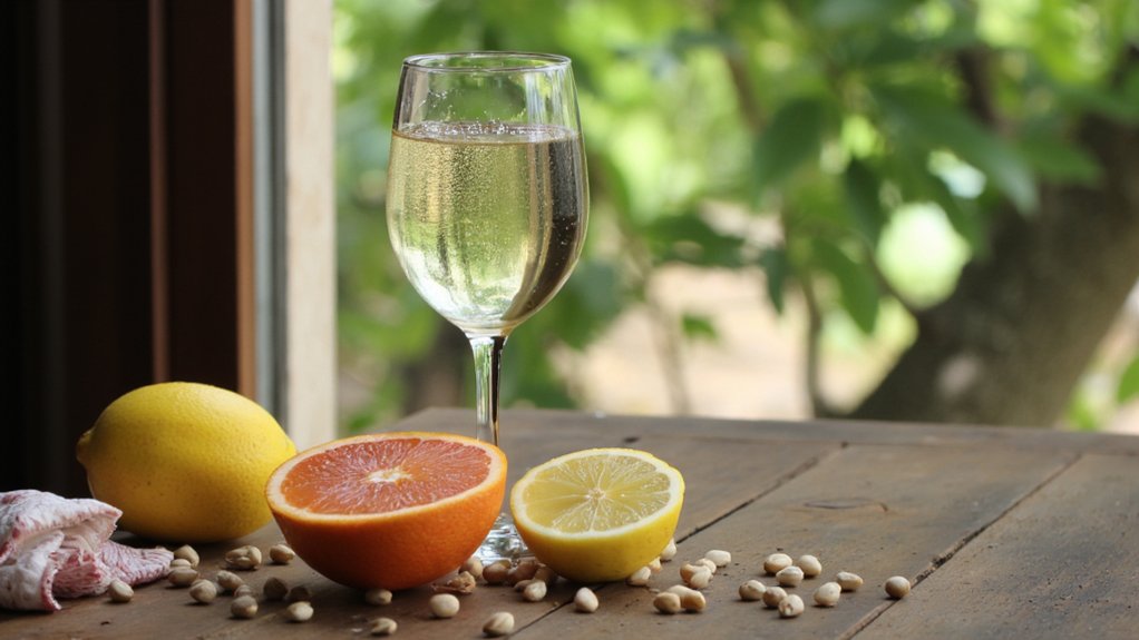 zesty peppery white wine