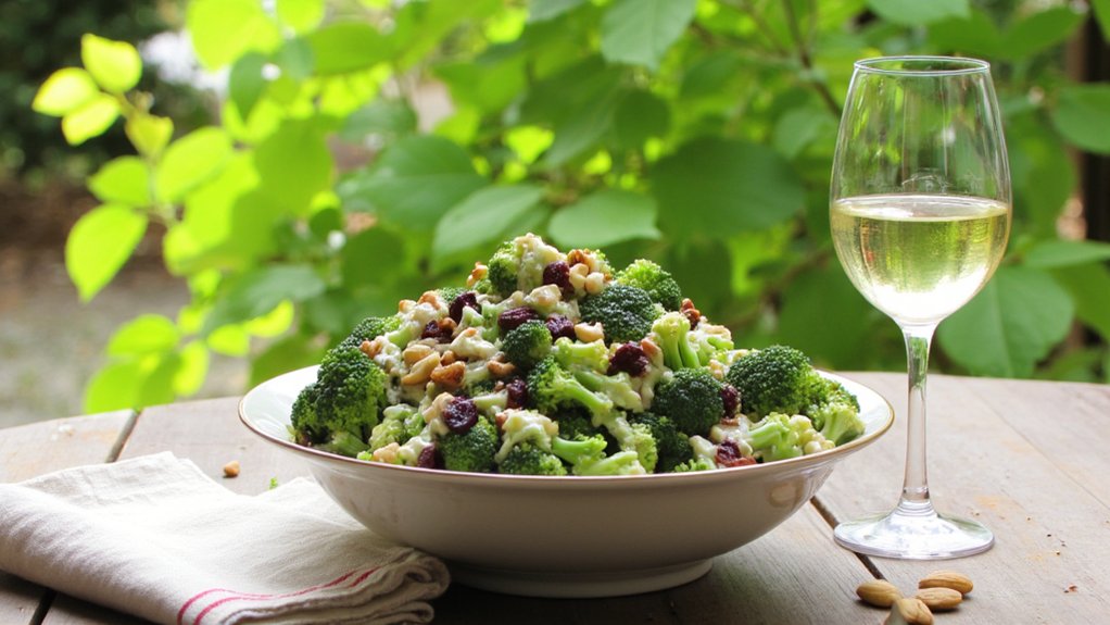 creamy dressing enhances chardonnay