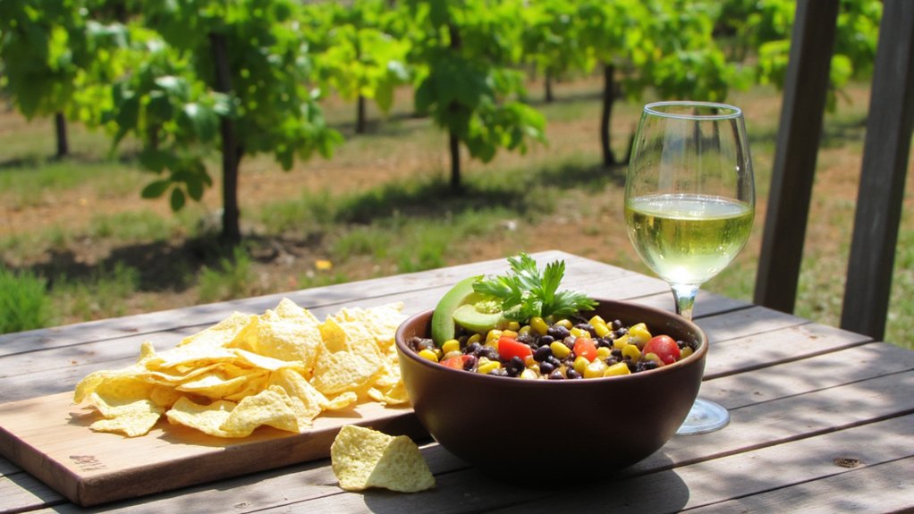 crisp wine complements avocado