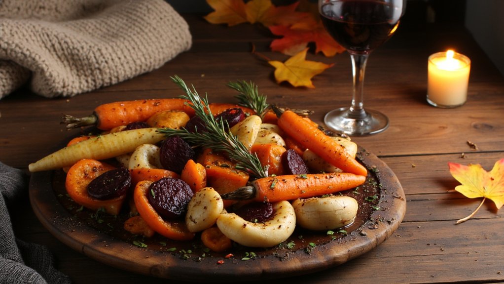 earthy roasted vegetables pairing