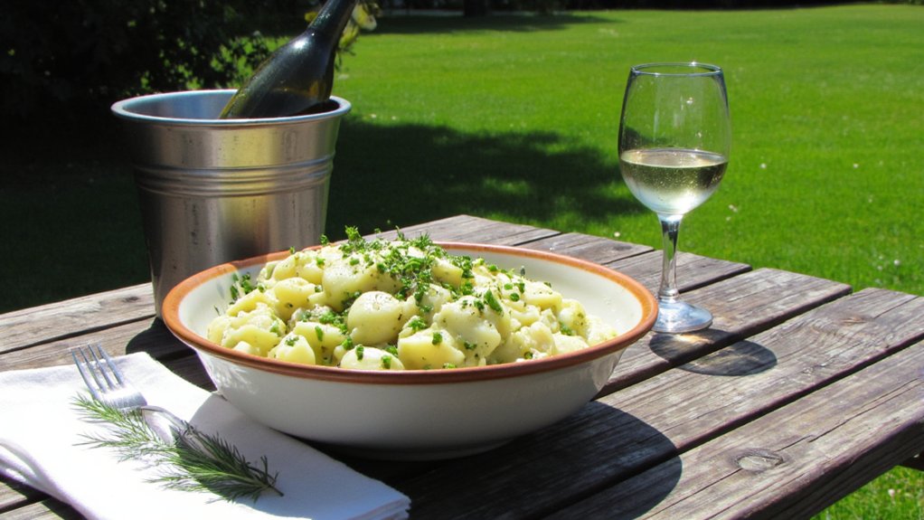 herb infused potato salad pairing