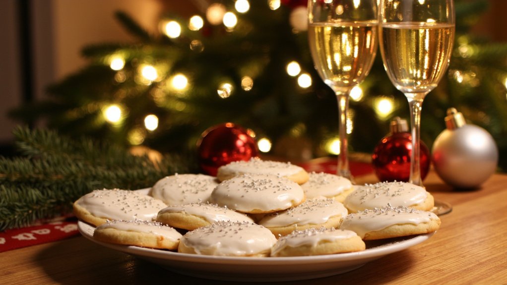 sparkling moscato enhances holiday cookies