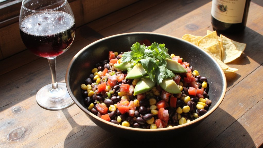 sparkling wine enhances tex mex dip