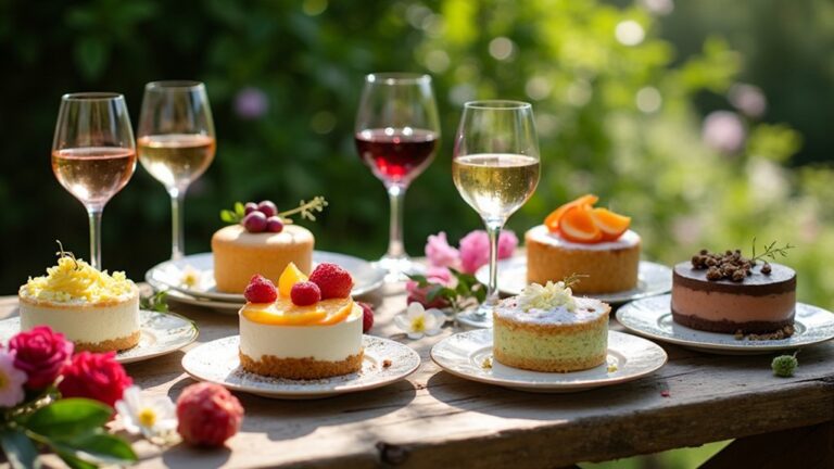 summer cakes wine pairing