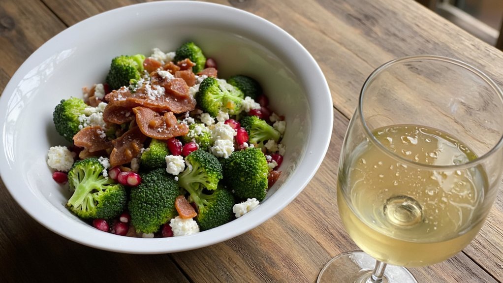 sweet riesling balances salty flavors