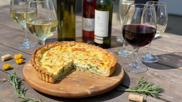zucchini pie wine pairings