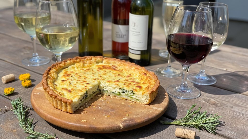zucchini pie wine pairings