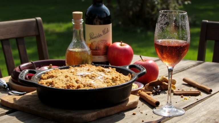 apple crumble wine pairing