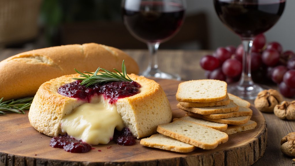 baked brie with jam