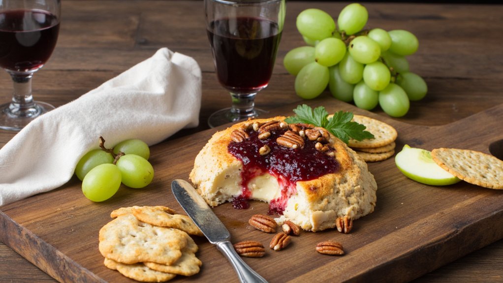 elegant warm garnished presentation