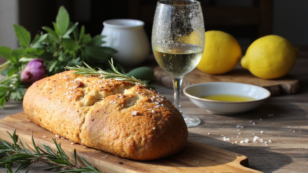 herby salty crispy bread