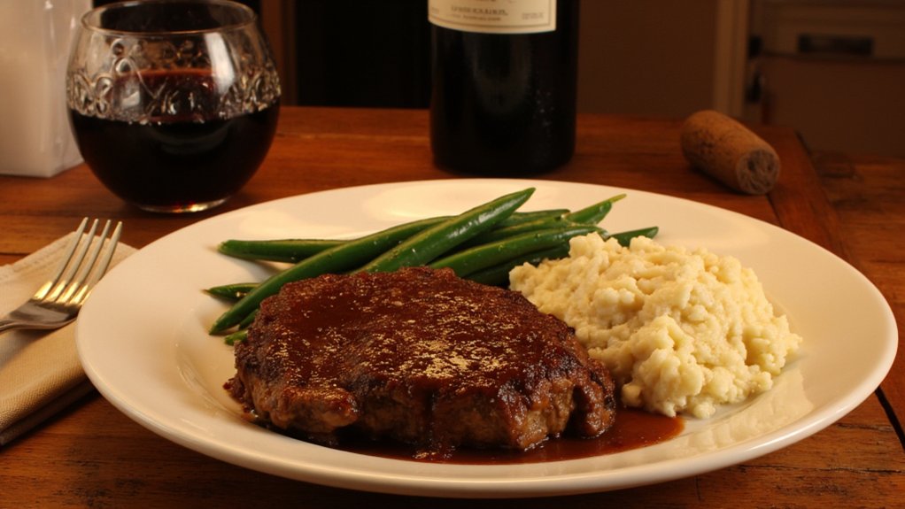 ideal wine for salisbury steak