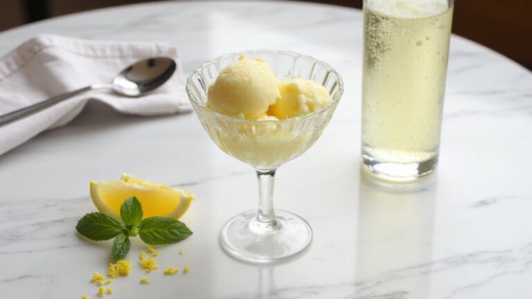 lemon sorbet wine pairing