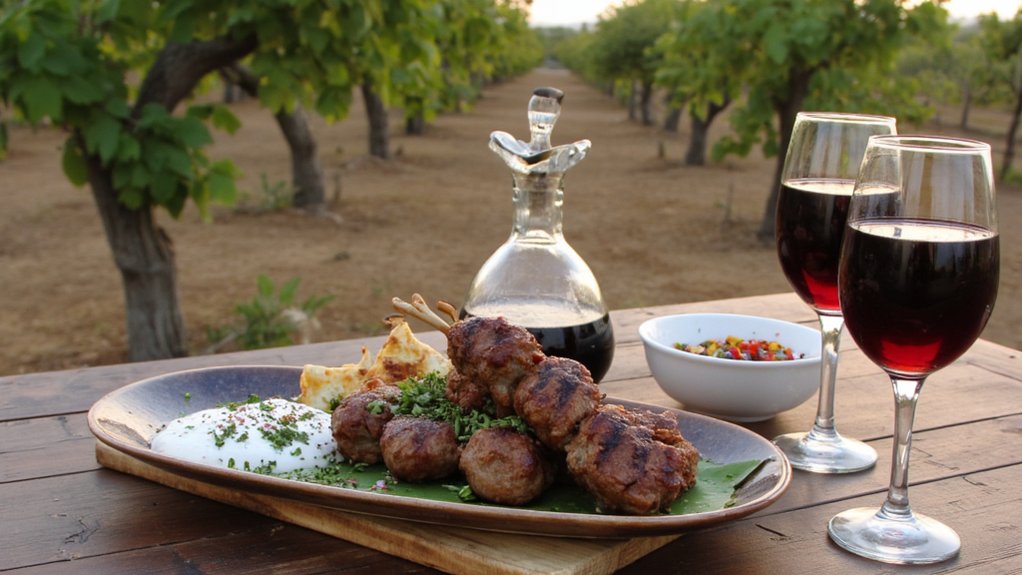 middle eastern wines complement lamb