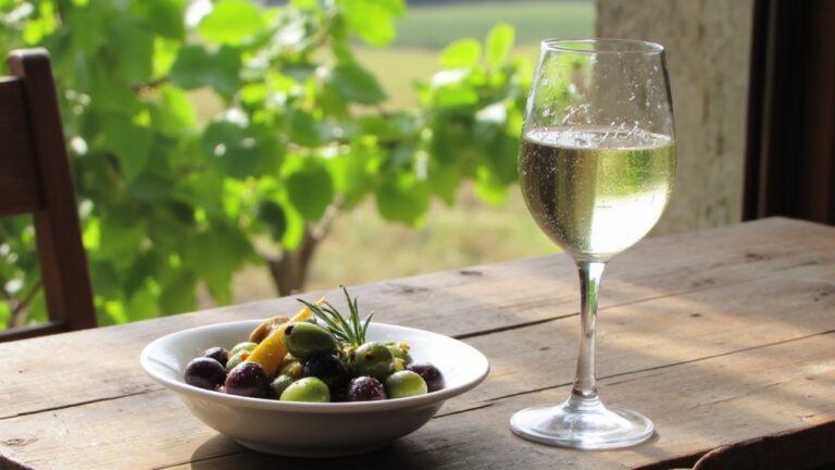olives and wine pairing