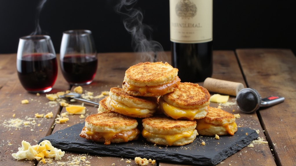 red wine complements cheesy dishes