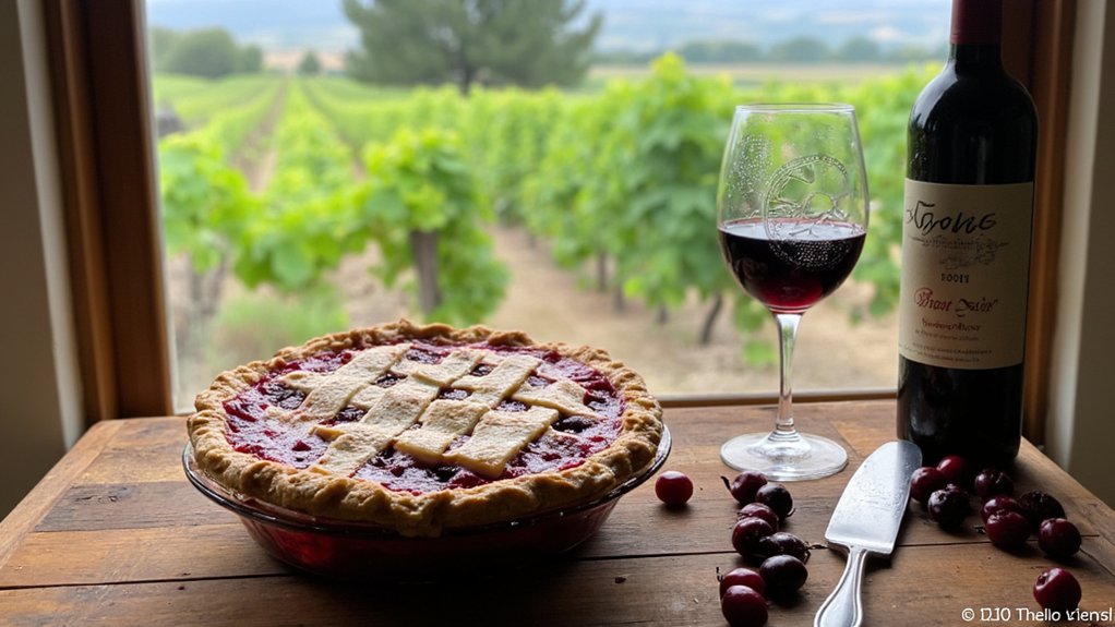 red wine pairs with cherry pie