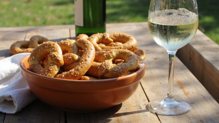salty pretzels wine pairing