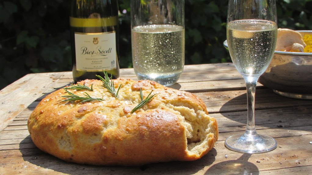 sparkling wine elevates bread