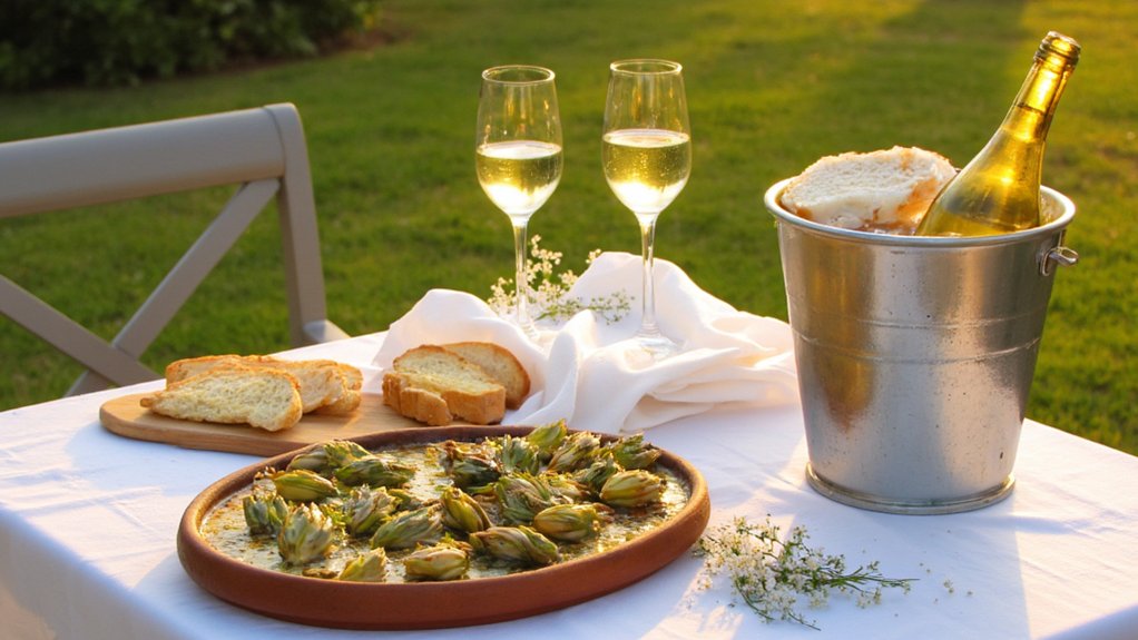 white wine pairs artichokes
