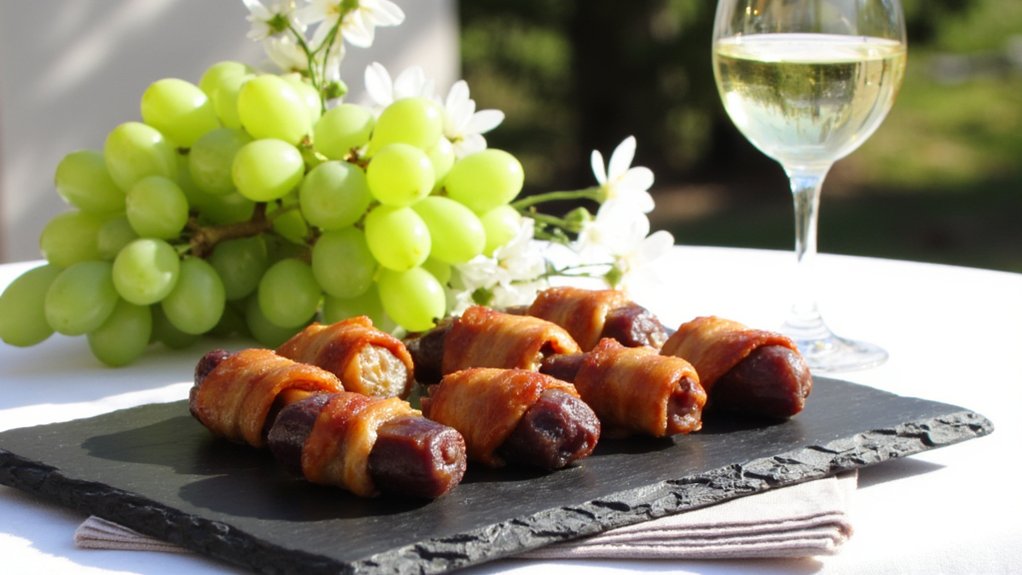 white wines enhance savory bites