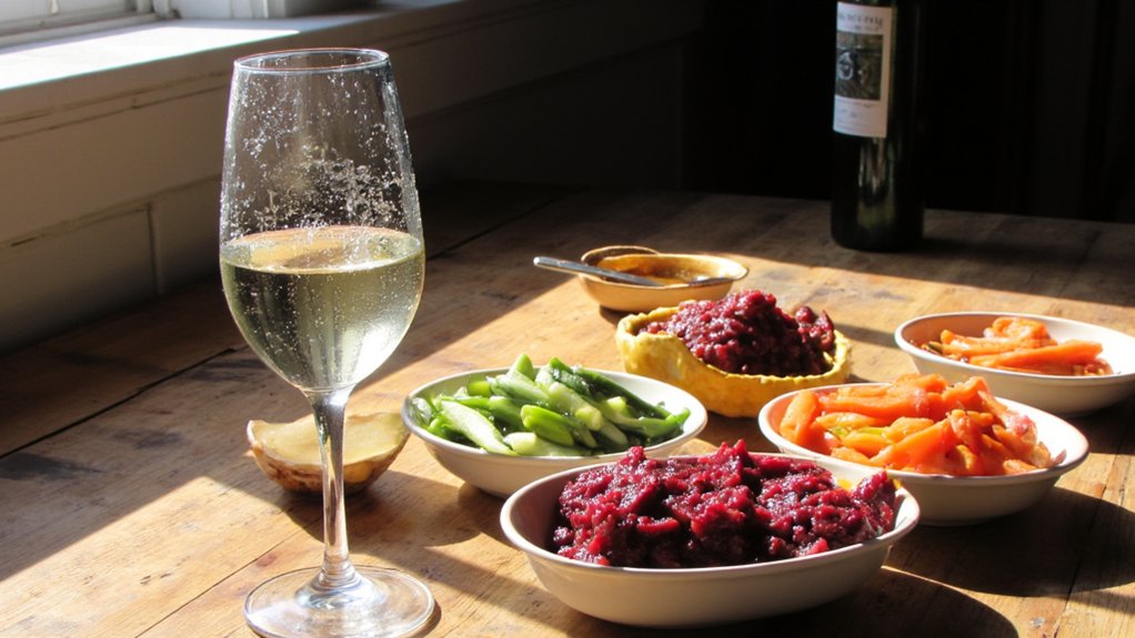 wine pairing for pickled vegetables