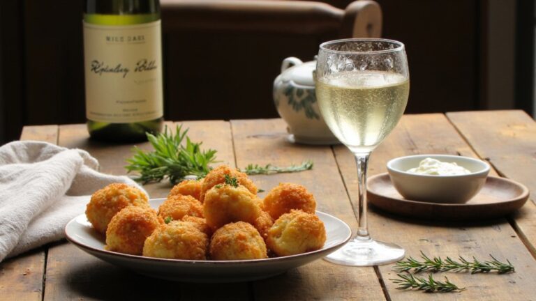 wine pairing for potato croquettes