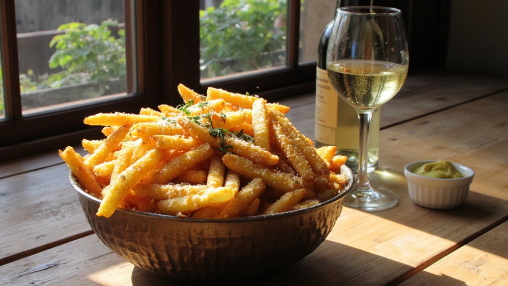 wine pairing with parmesan fries