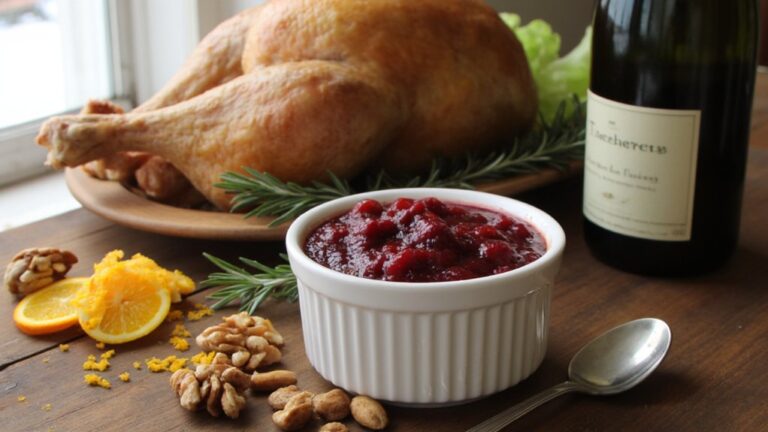 cranberry sauce thanksgiving wine