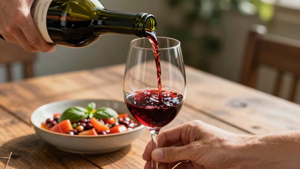 taste bottle before serving