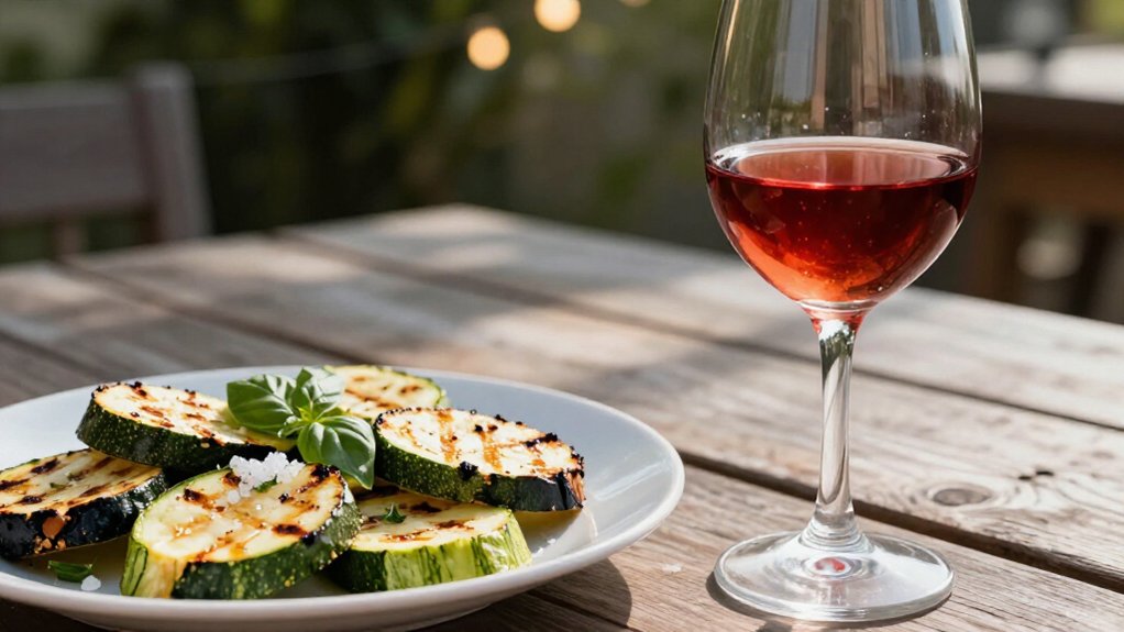 chilled light reds for zucchini