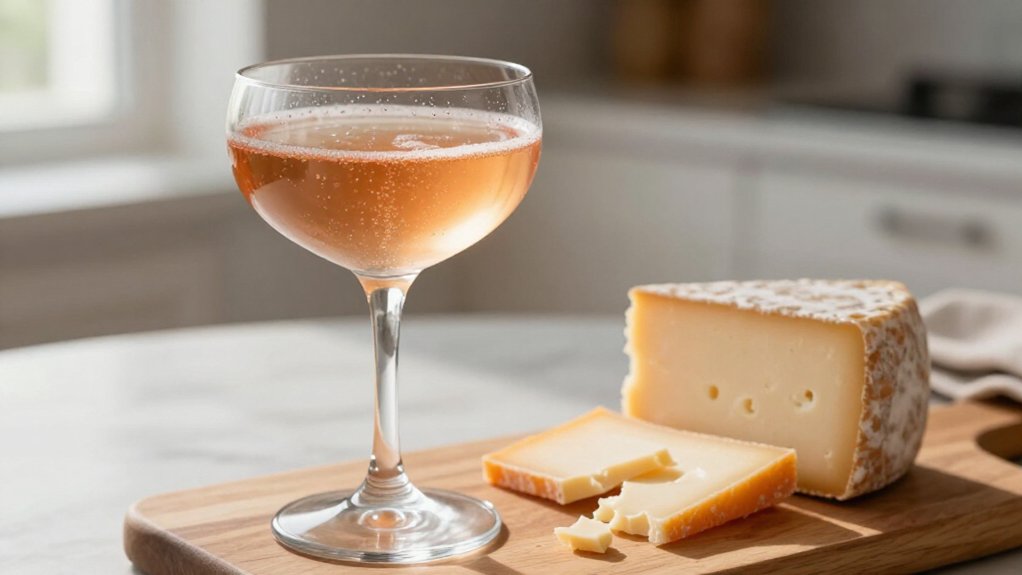 dry ros sparkling cheese pairing