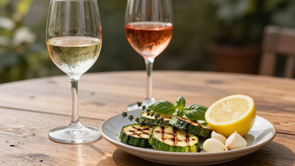 garlic lemon herbs wine pairing