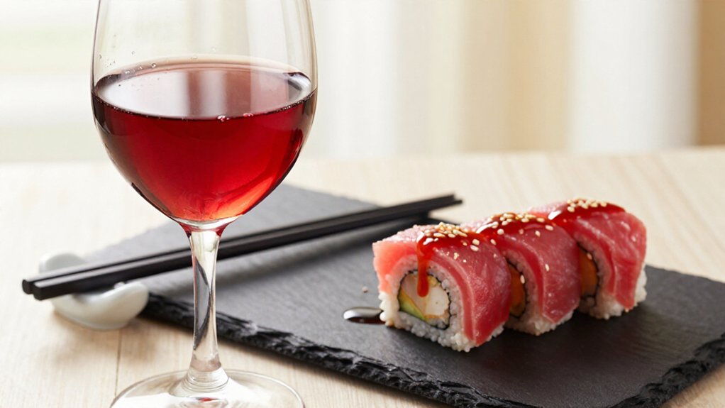 light fruity red pairs well