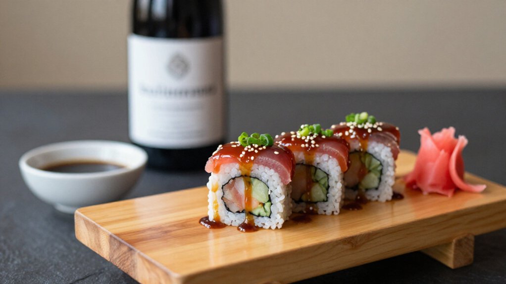 spicy tuna roll wine pairing
